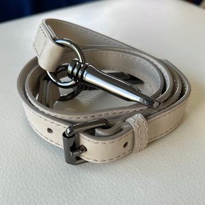 Burberry adjustable crossbody purse strap 38-41” Cream